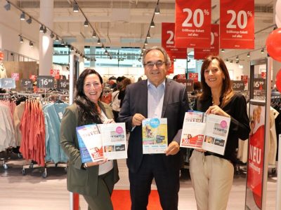 vlnr: Miriam Gritsch (Regionalleiterin NKD), Karl Weingrill (Centermanager EKZ west) und Manuela Blatancic (Filialleiterin NKD)
© EKZ west