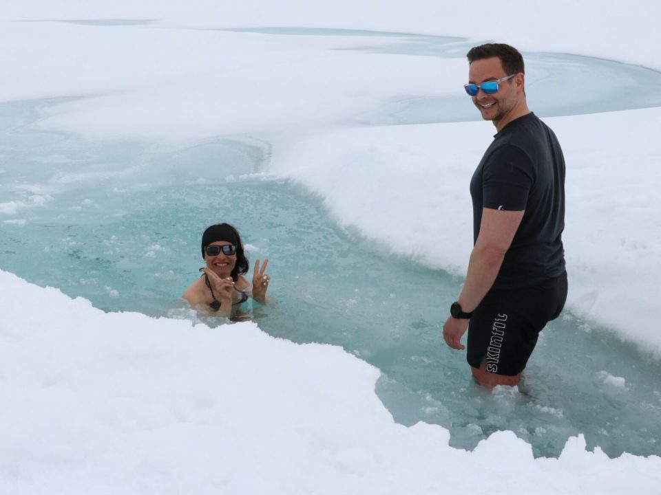Eisbaden Kauntertaler Gletscher